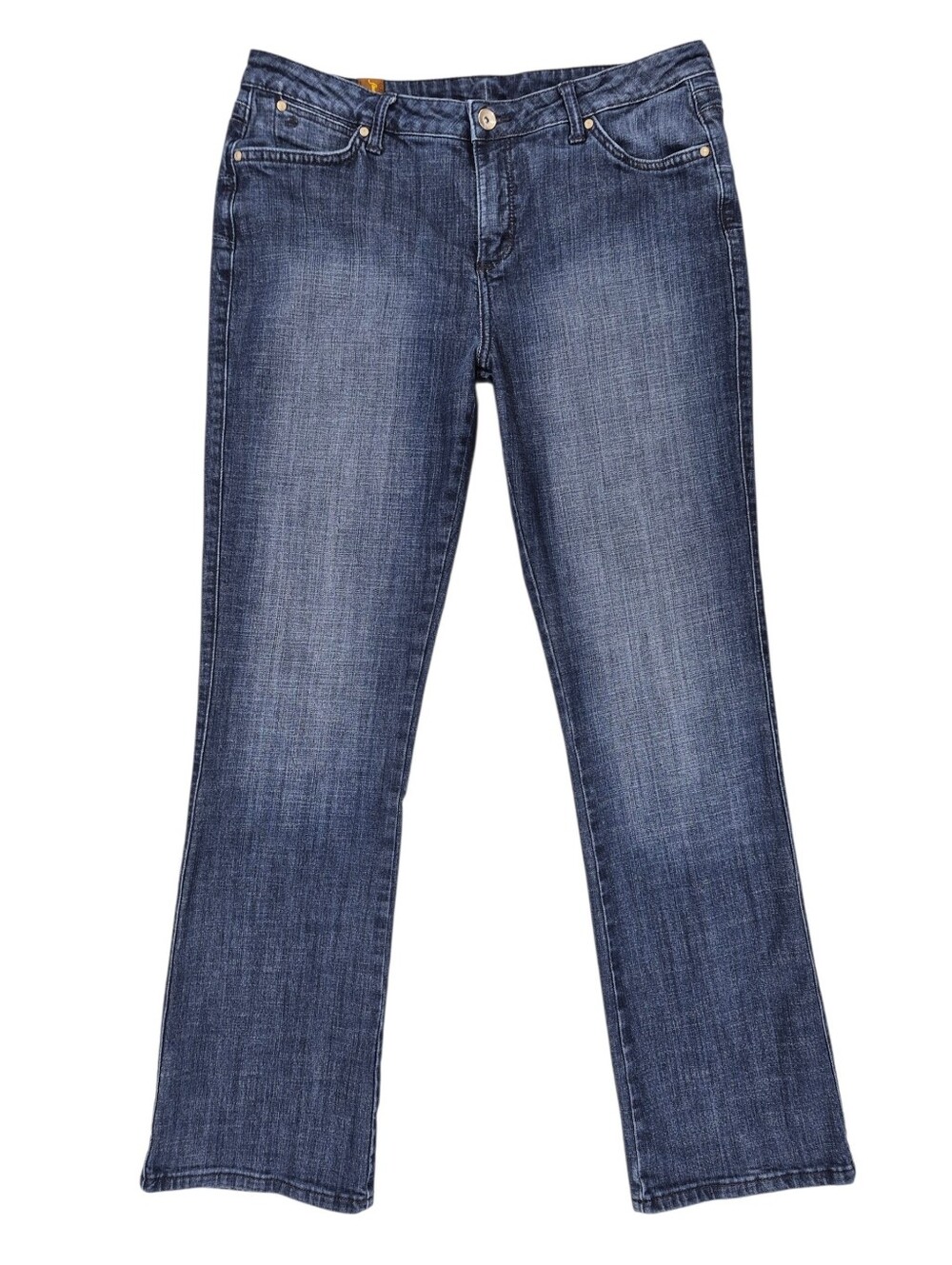 Wrangler Aura Jeans women's 14 Tall Long Bootcut mid rise booty lift stretch